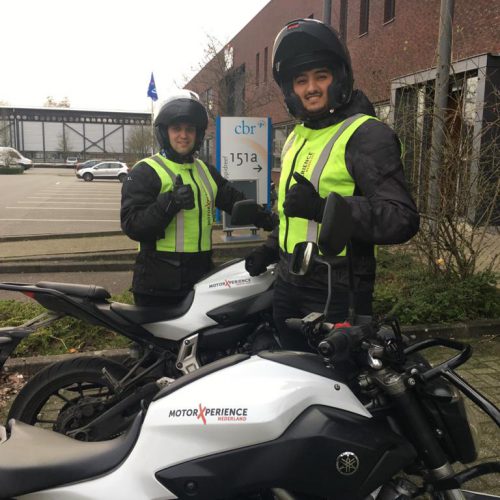 Geslaagd voor mijn motorrijbewijs